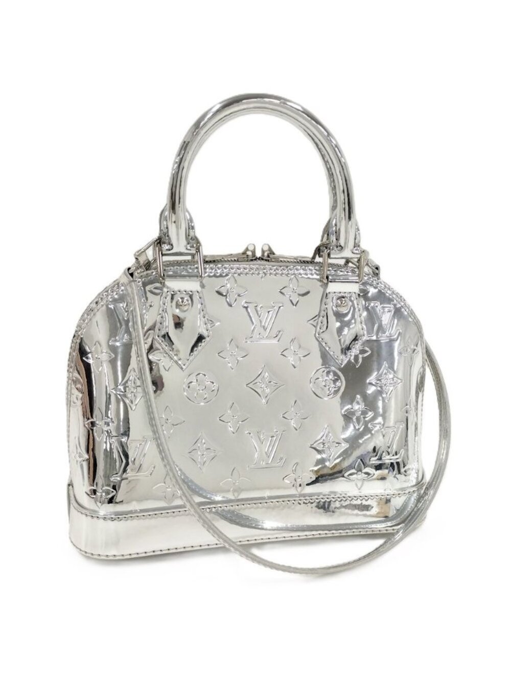 Louis Vuitton 2-Way Shoulder Bag Alma BB Monogram Miroir Silver